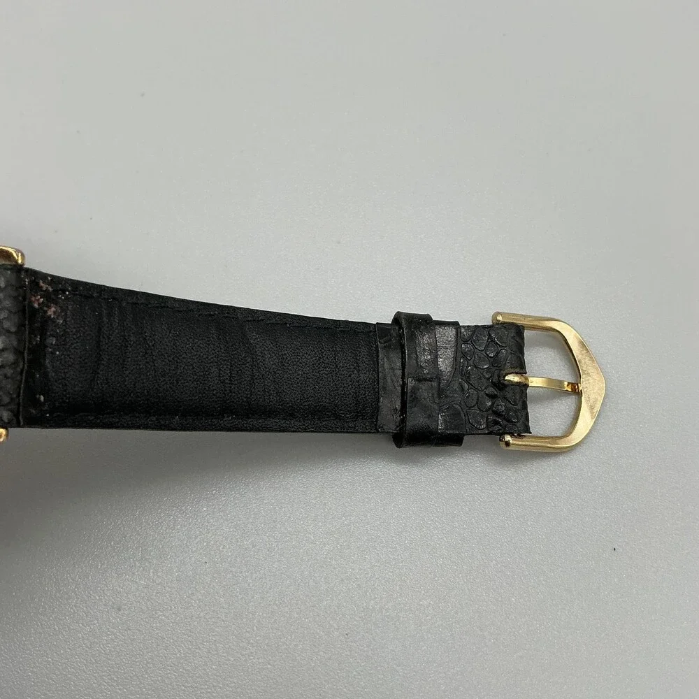 Vintage Timex The Lion King Mens Watch 34mm Yellow Dial Leather New Battery